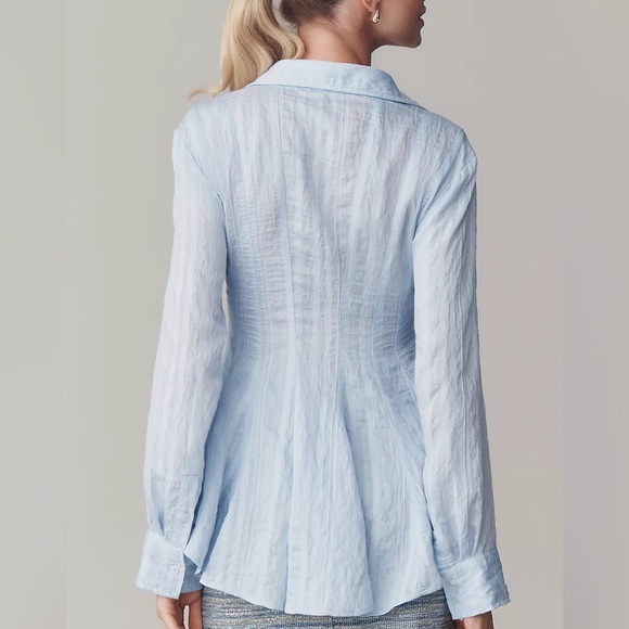 Anthropologie’s Maeve Waisted Button down Tunic - Picture 2 of 6